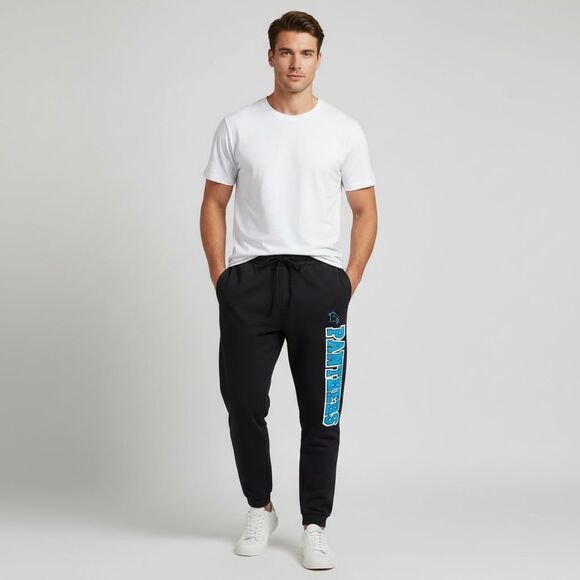 Other - NFL Carolina Panthers Men's L Joggers Sweatpants Black NWT Licensed Fan Gear
